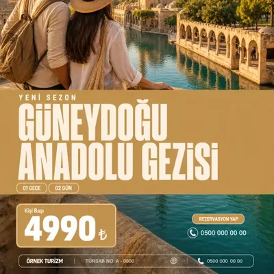 1:1 kare afiş örneği — Güneydoğu Anadolu gezisi
